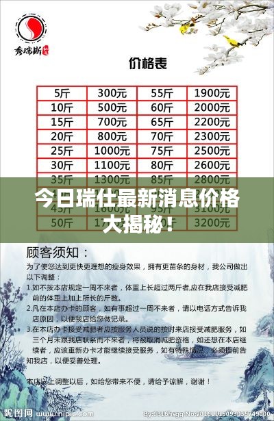 今日瑞仕最新消息价格大揭秘!