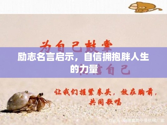 励志名言启示,自信拥抱胖人生的力量