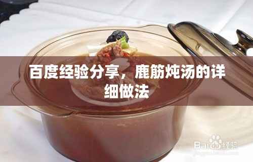 百度经验分享,鹿筋炖汤的详细做法