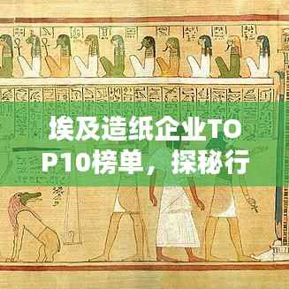 埃及造纸企业TOP10榜单,探秘行业巨头排名!