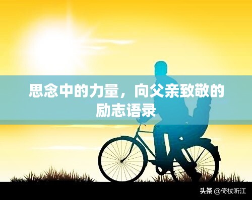 思念中的力量,向父亲致敬的励志语录